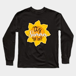 Sunflower It's Summer Y'all Long Sleeve T-Shirt